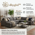 𝐝𝐡𝐲𝐠𝐛𝐝™ CloudComfort Modular Sectional Sofa