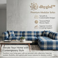 𝐝𝐡𝐲𝐠𝐛𝐝™ Modern Plaid Modular Sectional Sofa