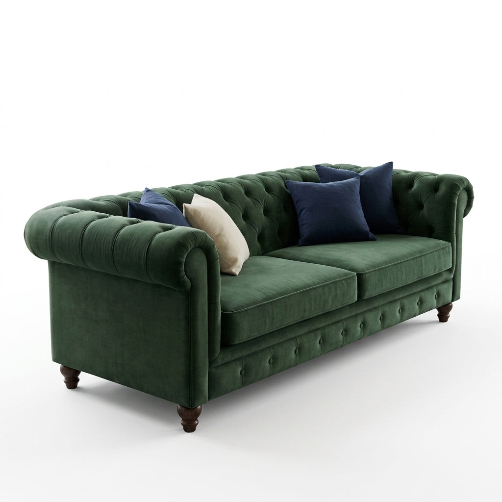 𝐝𝐡𝐲𝐠𝐛𝐝™ Heritage Linen Blend Chesterfield Sofa