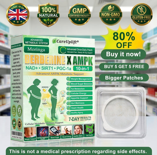 👩‍⚕️𝐂𝐚𝐫𝐞𝐔𝐩𝐥𝐢𝐟𝐭®MetaboX 10-IN-1 Berberine AMPK Patch