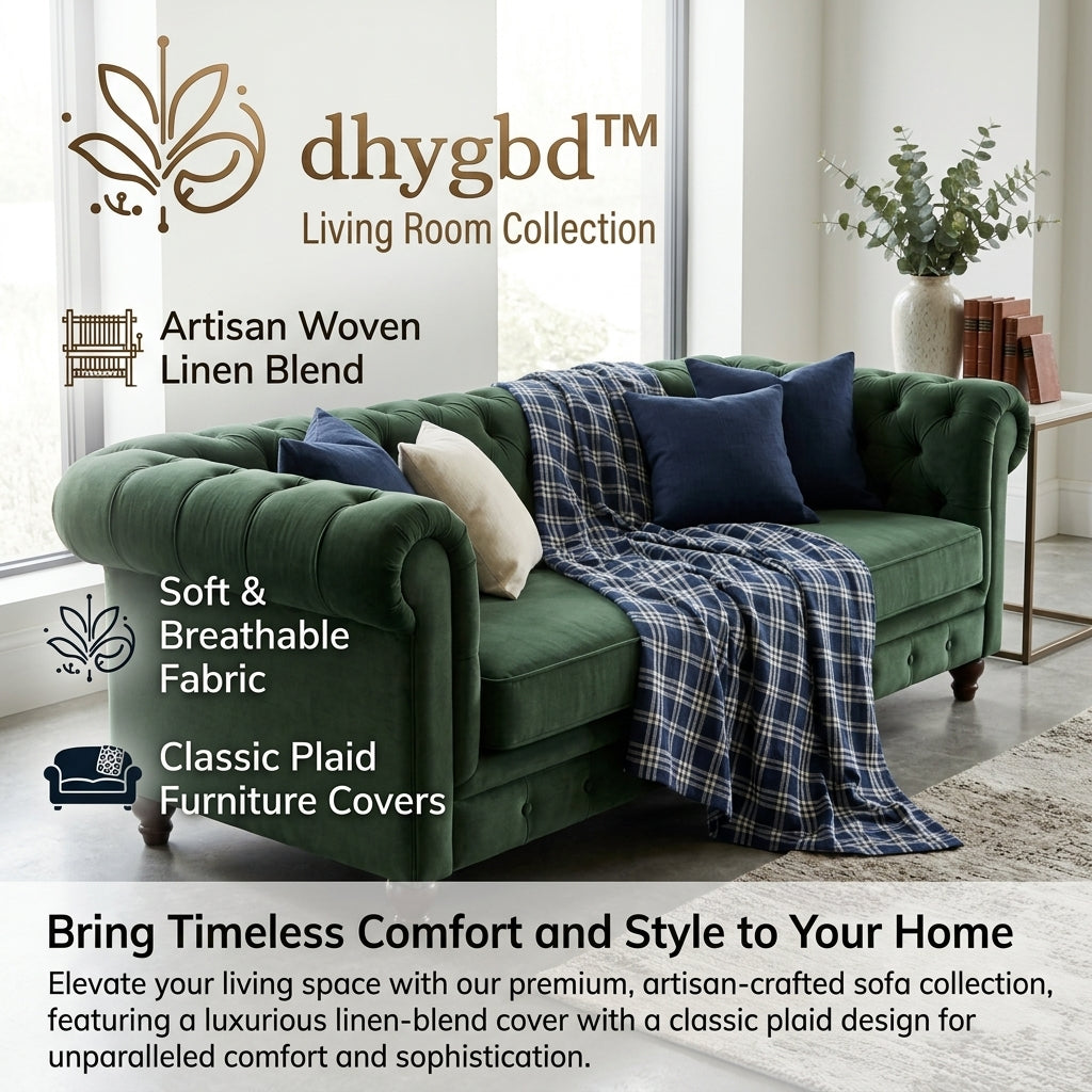 𝐝𝐡𝐲𝐠𝐛𝐝™ Heritage Linen Blend Chesterfield Sofa